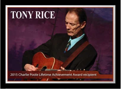 Tony Rice Receives Charlie Poole Music Festival Lifetime Achievement Award